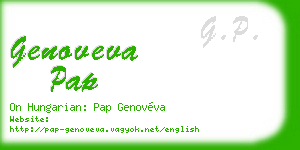 genoveva pap business card